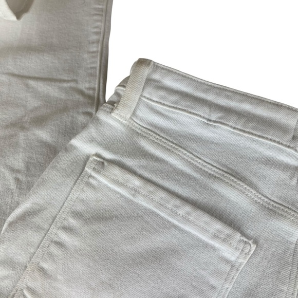 NEW L'AGENCE mira cropped bootcut jean in BLANC Size 25 - Picture 8 of 12
